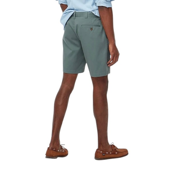 J. Crew ~ Men’s Dark Eucalyptus Green Chino Shorts L0923 ~ Size 34 ~ NWT - Picture 2 of 10